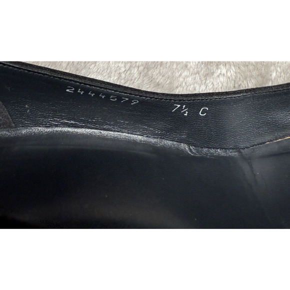 Stuart Weitzman Black Microfiber Leather Platform Heels Womens Size 7.5 C Office - Picture 7 of 9